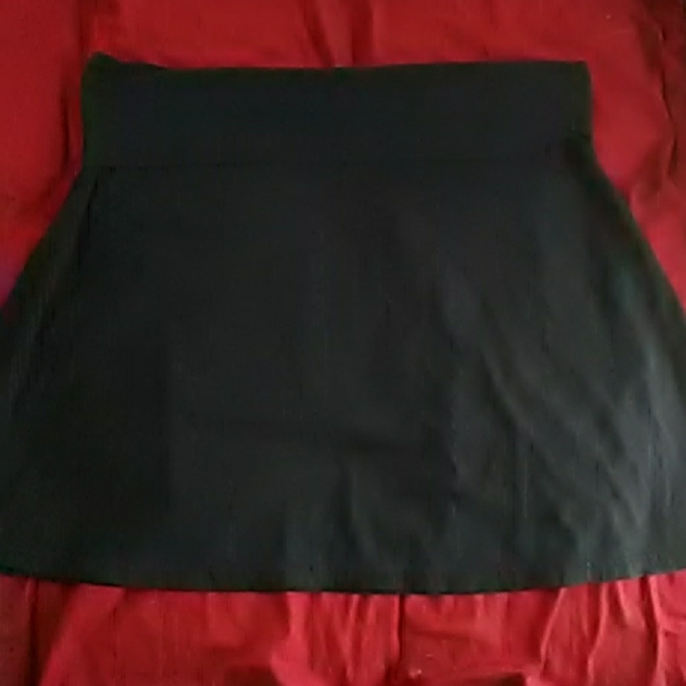 Solid black skirt